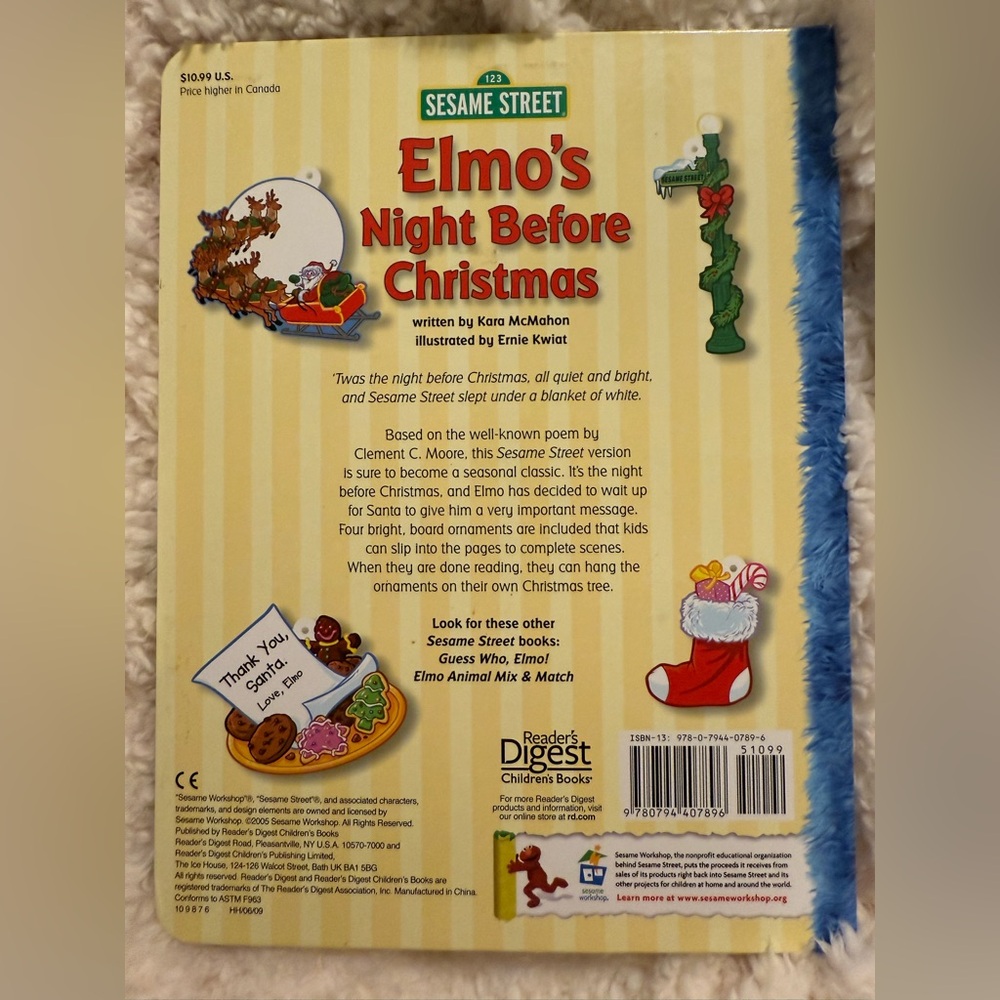 4 Sesame Street Books featuring Elmo, Big Bird, The Count, Grover, & many more - Picture 15 of 16